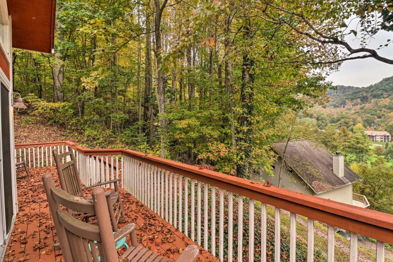 Rustic Red Cabin With Deck In Maggie Valley Club! Exterior foto